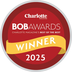 Charlotte Magazine BOB Awards Best of the Best 2025 Winner badge